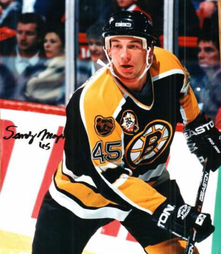 Sandy Moger Autographed Signed Boston Bruins Photo - Autographs 