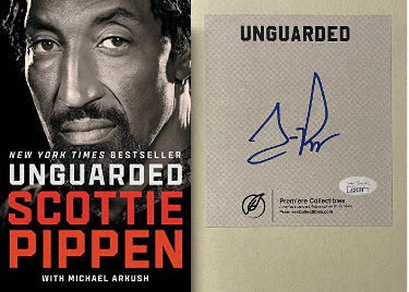 Scottie Pippen Autographed Signed 2021 Unguarded Hardcover Bookplated Edition- JSA 