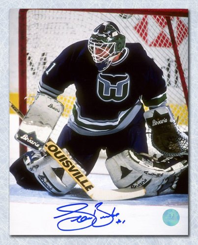 Sean Burke Autographed Signed Hartford Whalers Goalie 8x10 Photo