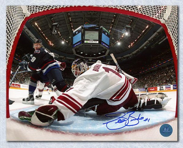 Sean Burke Phoenix Coyotes Autographed Signed Goalie Netcam 8x10 Photo