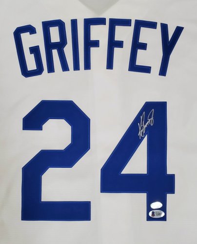 Seattle Mariners Ken Griffey Jr. Autographed Signed White Nike Throwback Jersey Size Xxl Beckett Beckett & Mcs Holo #185605 