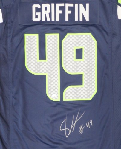 Seattle Seahawks Shaquem Griffin Autographed Signed Blue Nike Jersey Size L Mcs Holo #134402 