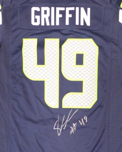 Seattle Seahawks Shaquem Griffin Autographed Signed Blue Nike Jersey Size M Mcs Holo #134401 