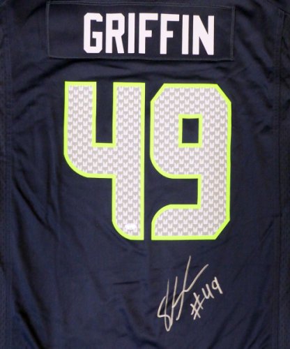 Seattle Seahawks Shaquem Griffin Autographed Signed Blue Nike Jersey Size Xxl Mcs Holo #134404 