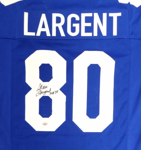 Seattle Seahawks Steve Largent Autographed Signed Blue Jersey "HOF 95" Mcs Holo #112485 