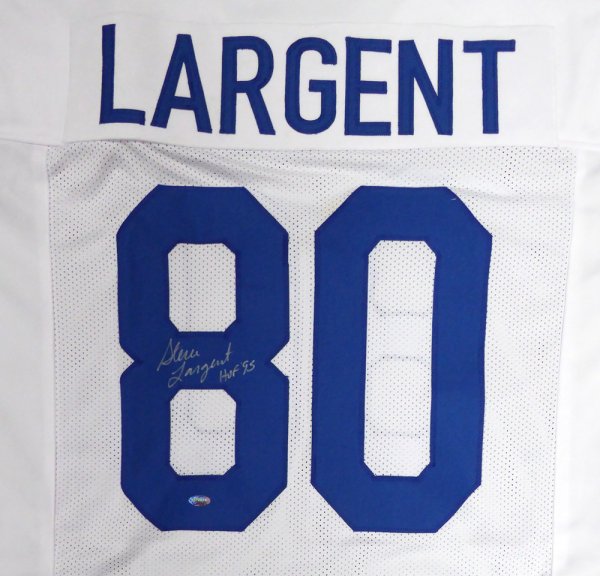 Seattle Seahawks Steve Largent Autographed Signed White Jersey "HOF 95" Mcs Holo #112486 