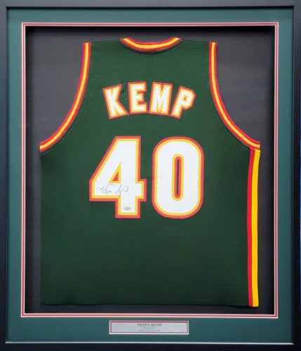 Framed Autographed/signed Dennis Rodman 33x42 Detroit White Basketball
