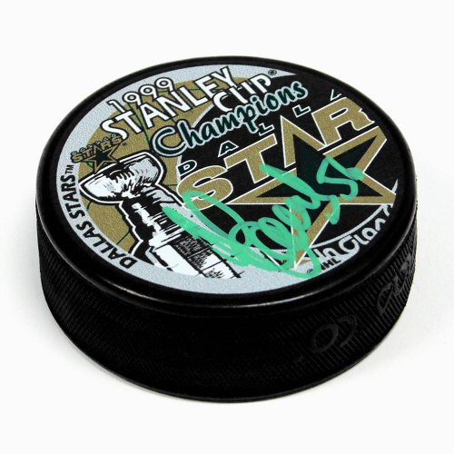 Sergei Zubov Dallas Stars Autographed Signed 1999 Stanley Cup Puck