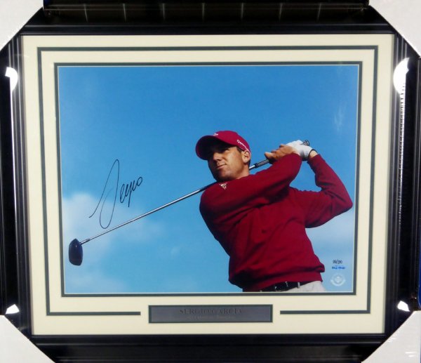 Sergio Garcia Autographed Framed 16X20 Photo Le #/100 UDA Holo #146665