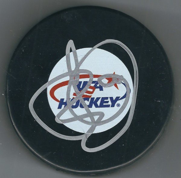 Seth Jones Autographed Signed Team Usa Hockey Puck - Autographs