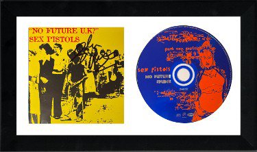 Sex Pistols Glen Matlock Autographed Signed 1989 "No Future U.K?" Booklet 6.5x12 Custom Framing w/ CD & Case 