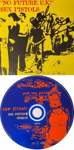 Sex Pistols Glen Matlock Autographed Signed 1989 "No Future U.K?" Booklet w/ CD & Case 