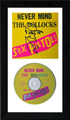 Sex Pistols Glen Matlock Autographed Signed 1990 Never Mind The Bollocks Booklet 6.5x12 Custom Framing w/ CD & Case 