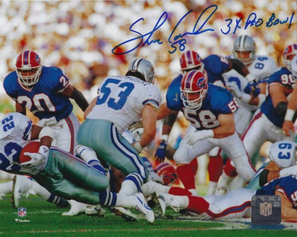 Shane Conlan Autographed Signed "3X Pro Bowl" 8X10 Buffalo Bills Photo - Autographs