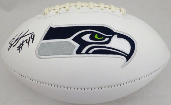 Shaquem Griffin Autographed Signed Seattle Seahawks White Logo Football Mcs Holo #134392 