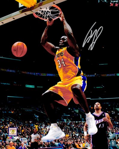 Shaquille O'neal Autographed Signed 16X20 Photo Los Angeles Lakers Beckett Beckett Witness #232716 