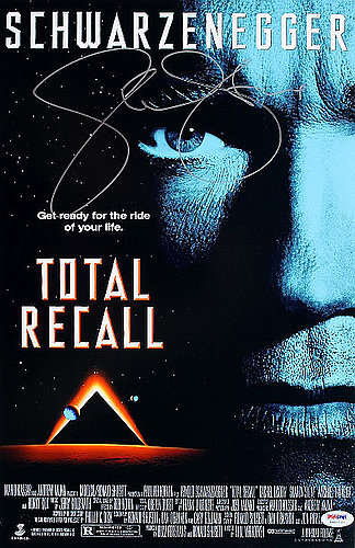 Sharon Stone Autographed Signed Total Recall 11x17 Movie Poster (w/ Arnold Schwarzenegger)- PSA Hologram (entertainment/movie memorabilia) 