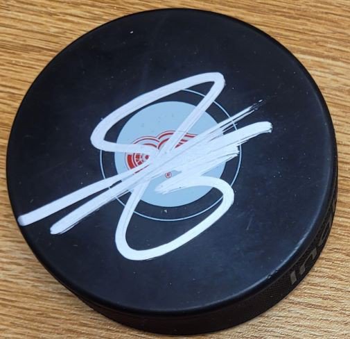 Shayne Gostisbehere Autographed Signed Detroit Red Wings Hockey Puck - Autographs