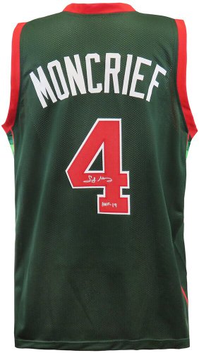 Sidney Moncrief Autographed Signed Green Custom Basketball Jersey w/HOF'19 