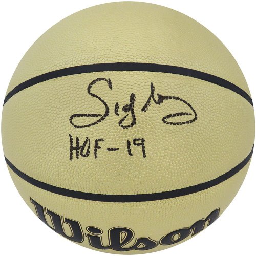 Sidney Moncrief Autographed Signed Wilson Gold NBA Basketball w/HOF 19 