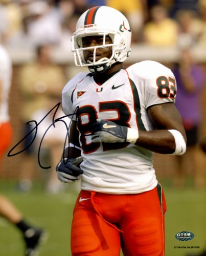 Sinorice Moss Autographed 8X10 Photo Miami Hurricanes Gtsm #208961