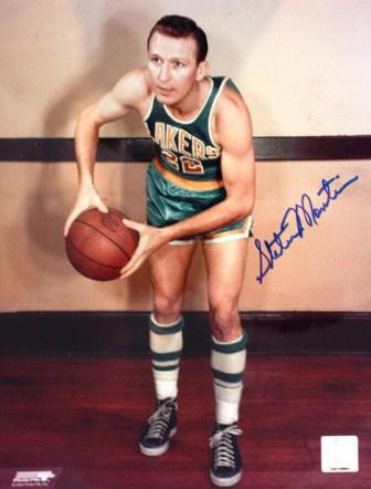 Slater Martin Autographed Signed 11" X 14" Minneaplois Lakers Photo - Autographs 