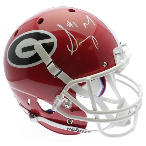 Sony Michel Autographed Signed UGA Bulldogs Schutt Rep Full Size Helmet - Beckett Certified 