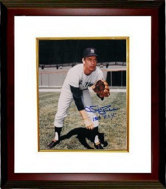 Stan Bahnsen Autographed Signed New York Yankees 8x10 Photo 1968 ROY Custom Framing 