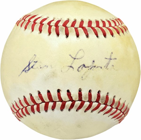 Stan Lopata Autographed Signed Official Feeney National Baseball Philadelphia Phillies, Milwaukee Braves Beckett Beckett 