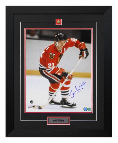 Stan Mikita Chicago Blackhawks Autographed Signed Hockey Legend 26x32 Frame