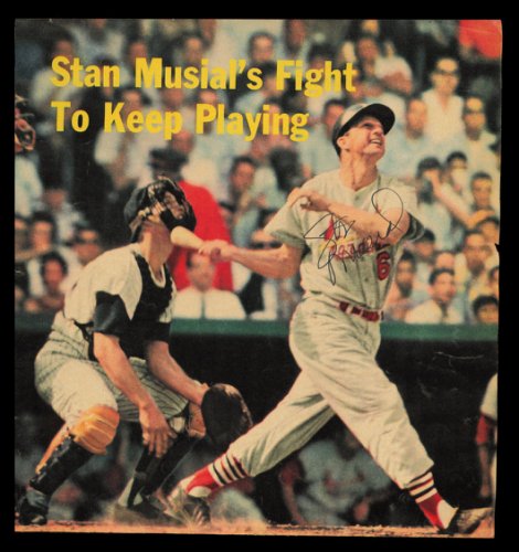 Stan Musial Autographed 9X8.5 Magazine Page Photo St. Louis Cardinals #232174