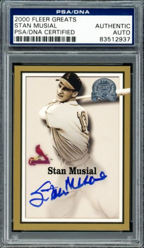 Stan Musial Autographed Cardinals Jersey in Shadow Box – Best of