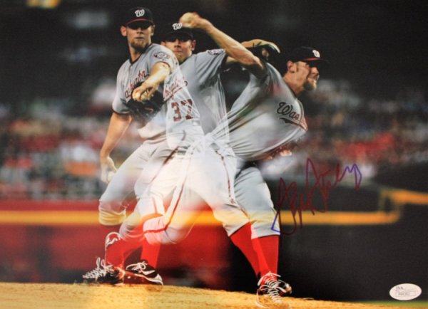 Stephen Strasburg Autographed Signed Washington Nationals 11X14 Photo With JSA Cert - Autographs