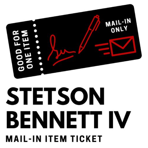 Stetson Bennett IV Autograph Signing Mail-In Item Ticket - AUTOGRAPH ONLY