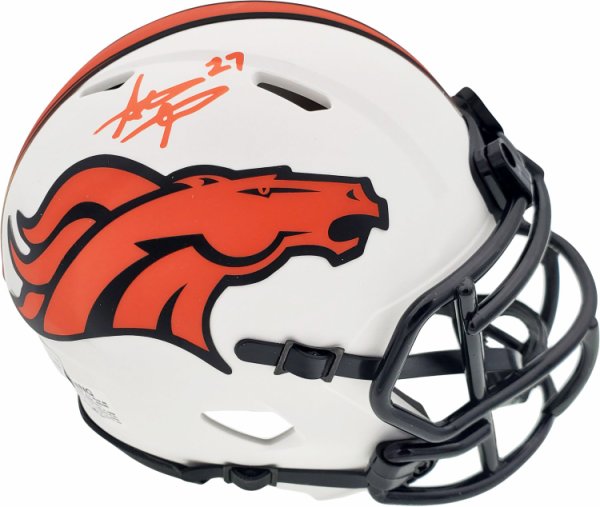 Steve Atwater Autographed Signed Denver Broncos Lunar Eclipse White Speed Mini Helmet Beckett Beckett Qr #192620 