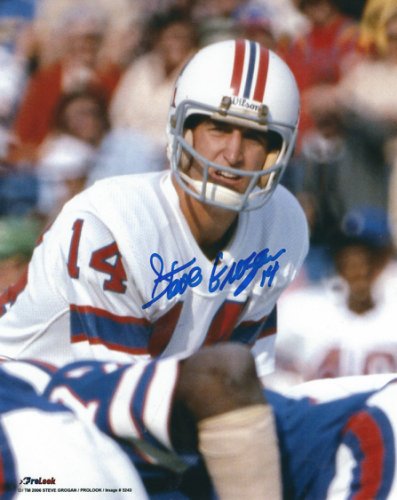 Steve Grogan Autographed Signed 8X10 New England Patriots Photo - Autographs