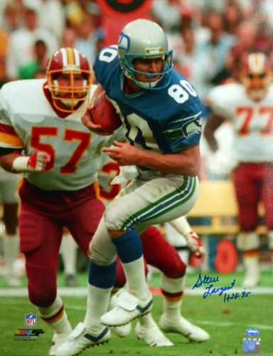 Steve Largent Autographed Signed 16X20 Photo Seattle Seahawks "HOF 95" Mcs Holo #112513 