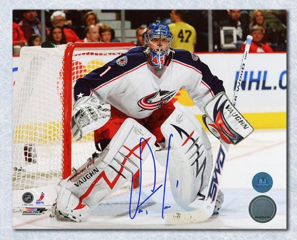 Steve Mason Columbus Blue Jackets Autographed Signed Hockey Goalie 8x10 Photo