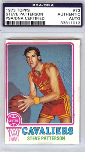 Steve Patterson Autographed 1973 Topps Card #73 Cleveland Cavaliers PSA/DNA