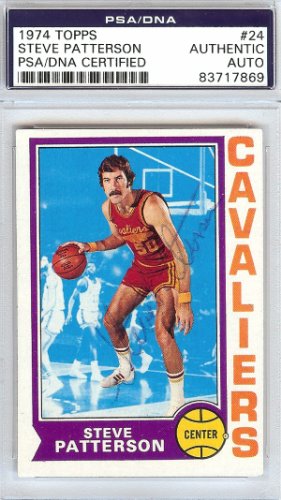 Steve Patterson Autographed 1974 Topps Card #24 Cleveland Cavaliers PSA/DNA