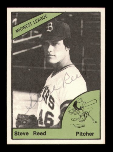 Steve Reed Autographed 1978 Tcma Rookie Card #159 Burlington Bees #231805