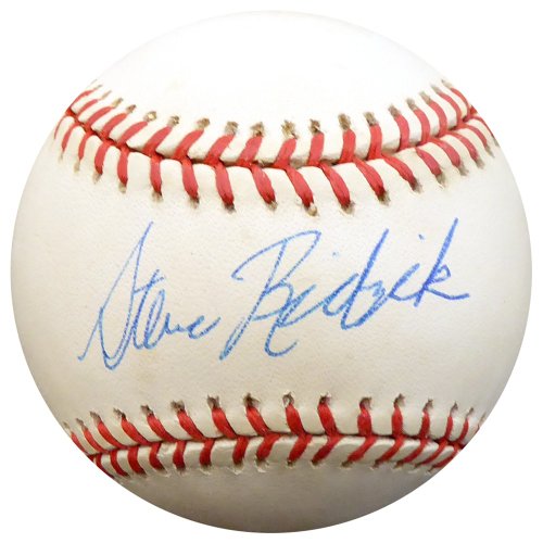 Steve Ridzik Autographed Official Al Baseball Philadelphia Phillies Beckett Beckett
