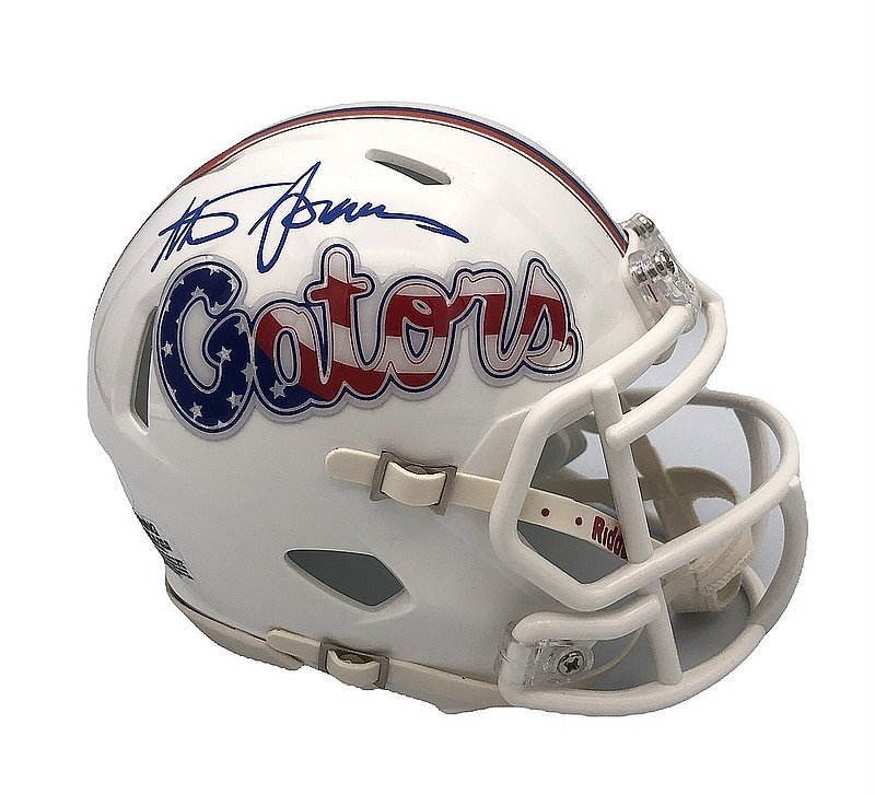 Steve Spurrier Autographed Signed Riddell Speed Stars and Stripes Mini Helmet - Beckett 