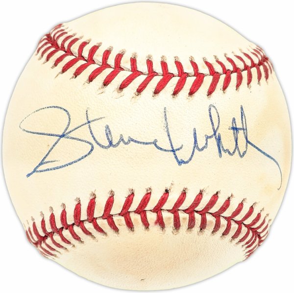 Steve Whitaker Autographed Official Al Baseball Yankees, Pilots #227432