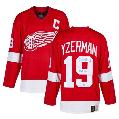 1992 Steve Yzerman Game Worn, Signed All Star Jersey. Hockey