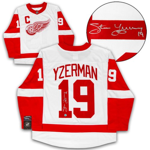 Steve Yzerman Autographed Signed Detroit Red Wings White Fanatics Breakaway Jersey