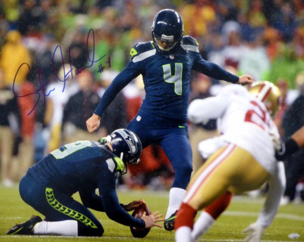 Steven Hauschka Autographed Signed 16X20 Photo Seattle Seahawks Mcs Holo #71459 
