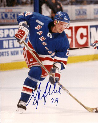 Sylvain Lefebvre Autographed Signed New York Rangers Photo - Autographs