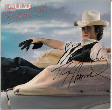 T.G. Sheppard Autographed Signed 1982 Finally Album Cover/LP/Vinyl Record- JSA #GG08415 