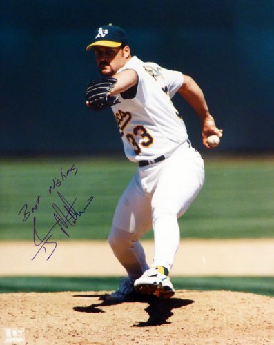 T.J. Tj Mathews Autographed Signed 16X20 Photo Oakland A's "Best Wishes" #214215 